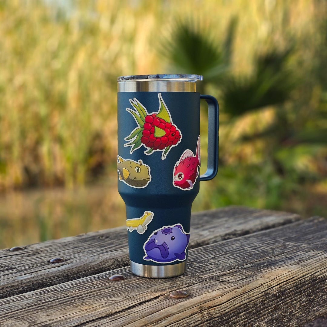 Fish Pot Sticker Fruit Fish Stickers (3
