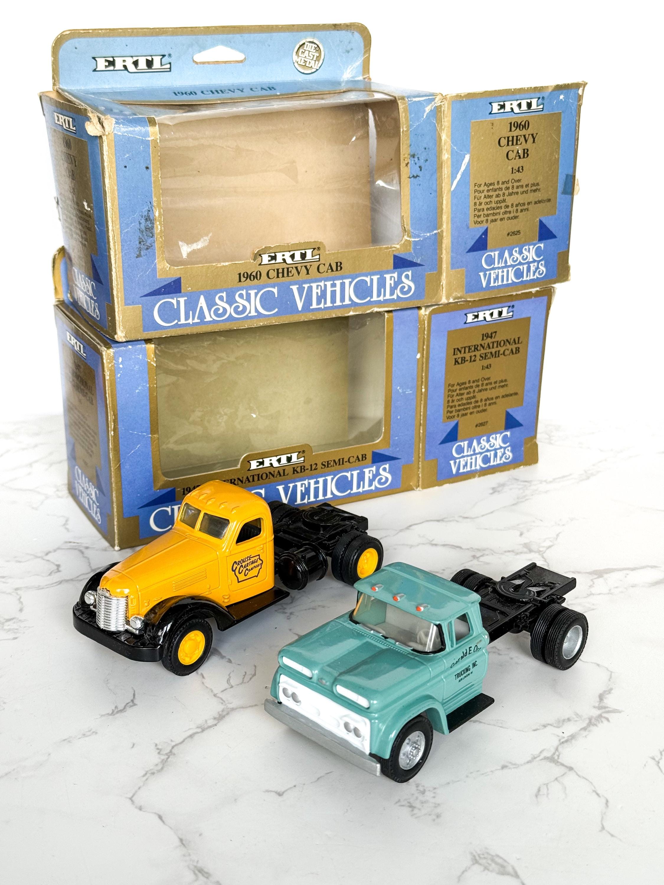 ERTL Diecast Trucks – 1947 International KB-12 Semi-cab and 1960