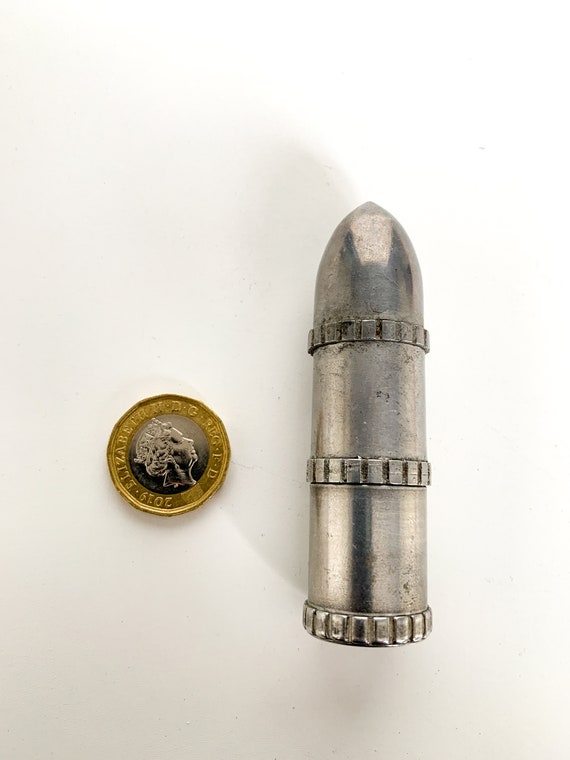 bullet cigarette lighter AUER Lighter-made in Canada - Bullet - PETROL LIGHTER , Metal Bullet Shaped  Trench Art Cigarette Lighter- Military Lighter