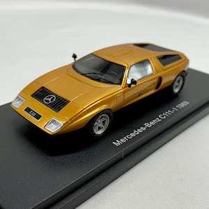 Rare BOS Mercedes Benz C111 1:43 scale Resin Model Car in Orange by Best Of Show