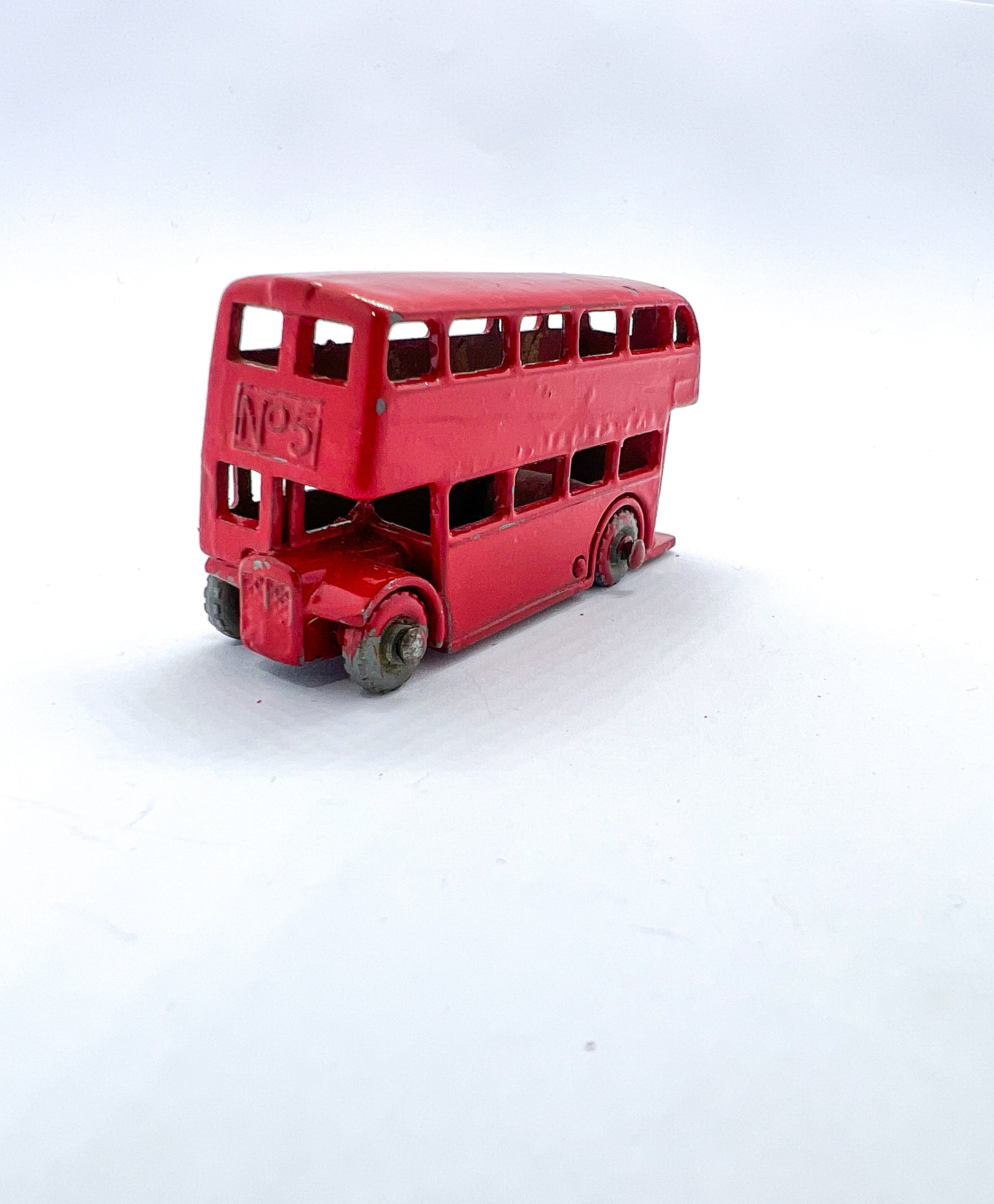 Matchbox No.5 London Bus - Original Vintage Diecast 60' - Made in