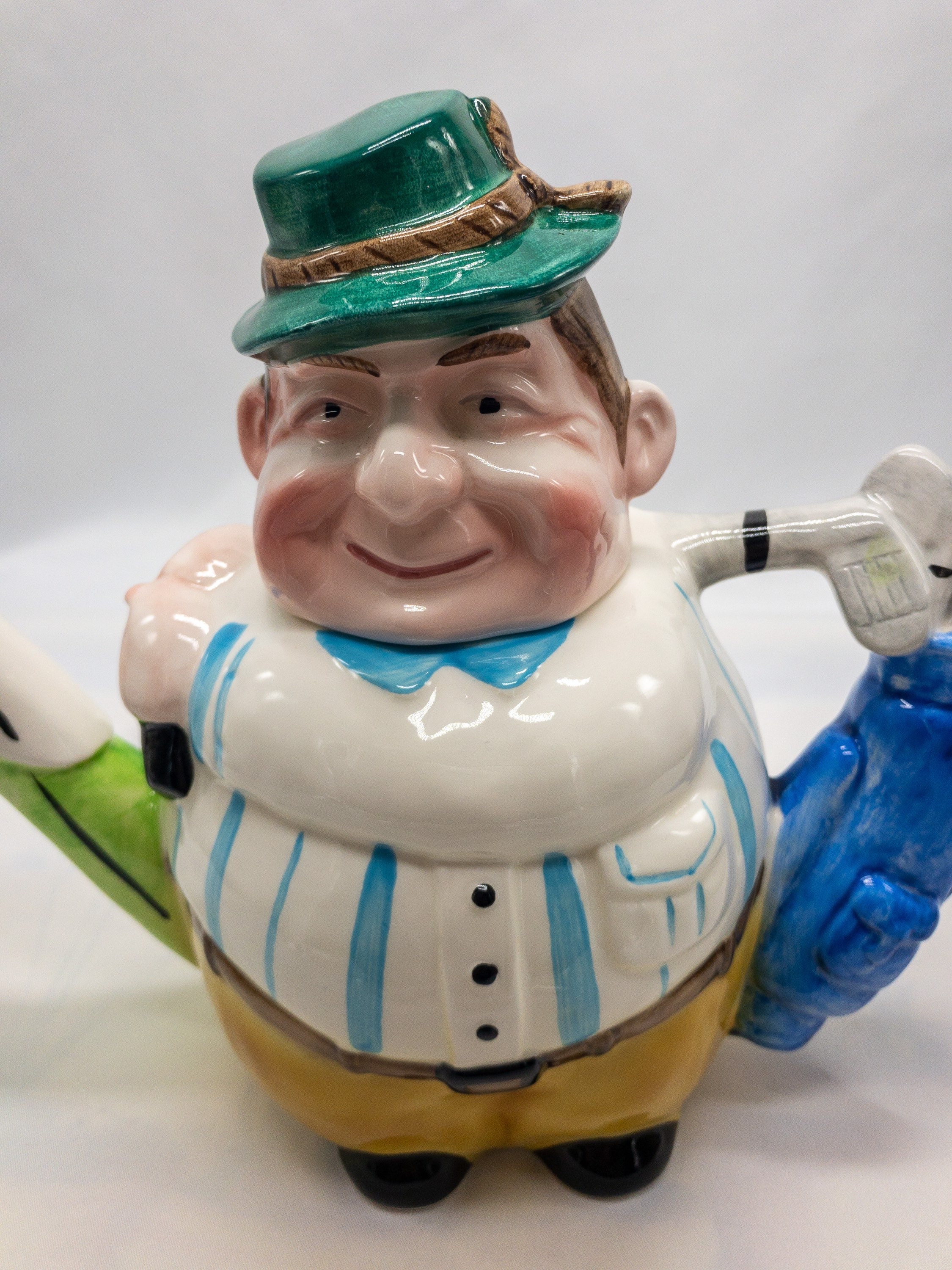 Vintage Golf player teapot Comedy Collectible teapotRoy Etsy