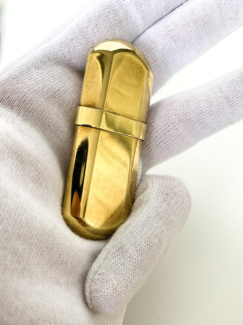 Vintage Brass No 5 Smoke Stone Trench Lighter Antique Lighter Etsy