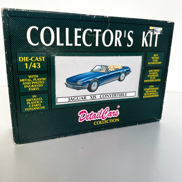 Detail Cars Collection- 1:43 Scale Diecast ART131 - Jaguar XJS Convertible - Collectors Kit
