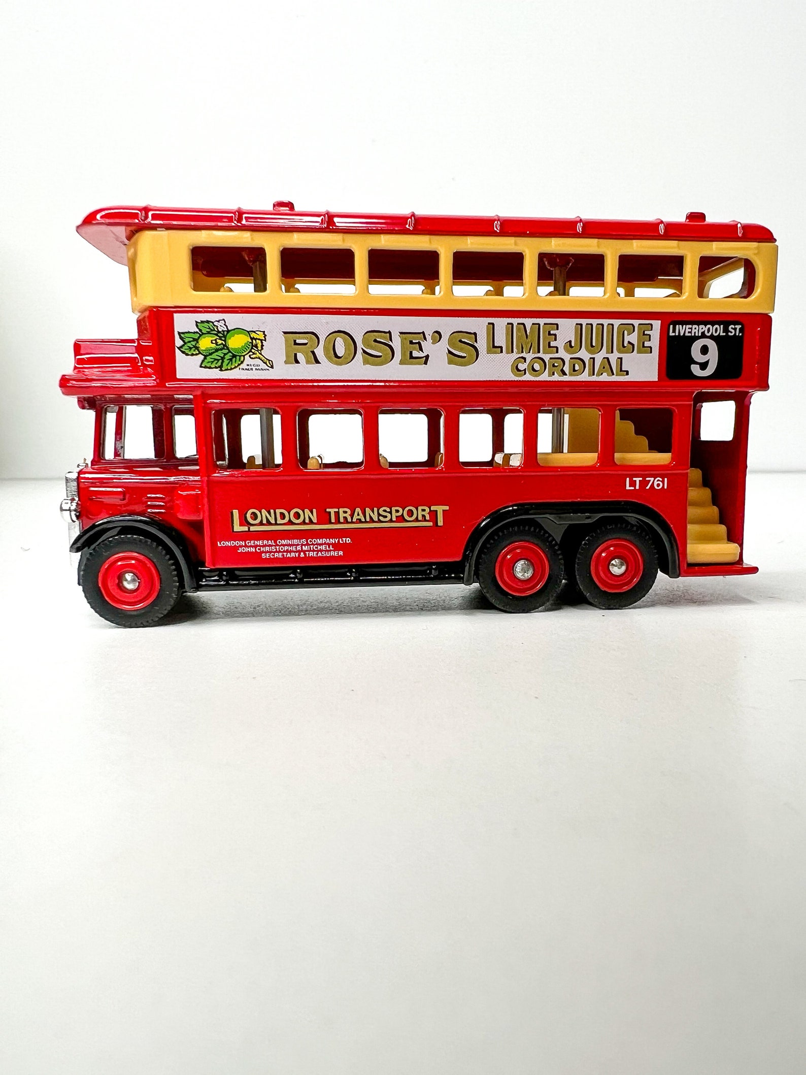 Lledo Diecast Double Decker Bus: 1931 AEC Renown, Rose's Lime Juice - Etsy