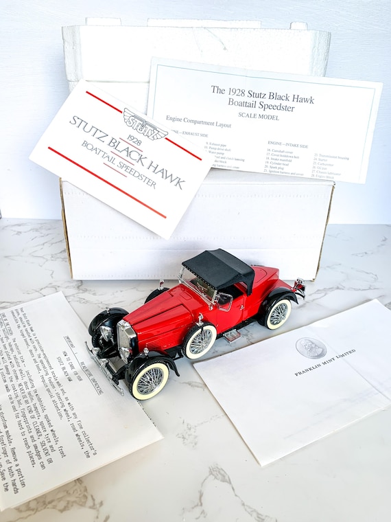 Franklin Mint 1928 Stutz Black Hawk Boattail Speedster 1:24