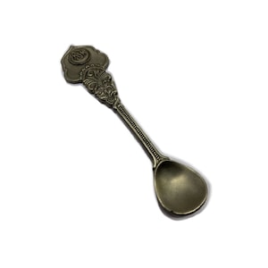vintage Tea Spoon, kitchen decor , collectible Selangor pewter souvenir, Mom Gift