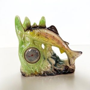 1960’S LUSTREGLAZE FISH THERMOMETER - Collectable home decor