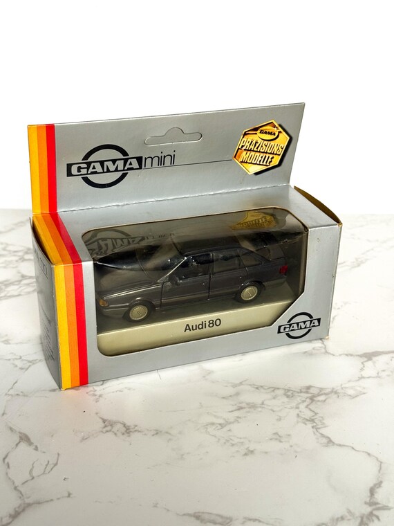 Vintage GAMA Mini Audi 80 Quattro Diecast Model Car – Western