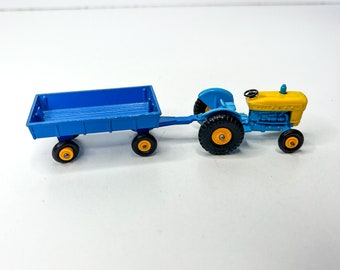 Matchbox Series No. 39 Ford Tractor and No. 40 Hay Trailer,vintage