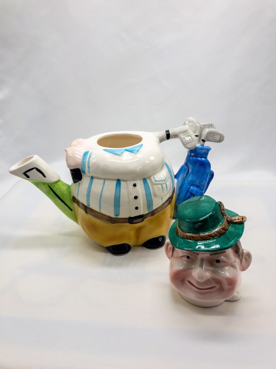 Vintage Golf player teapot Comedy Collectible teapotRoy Etsy