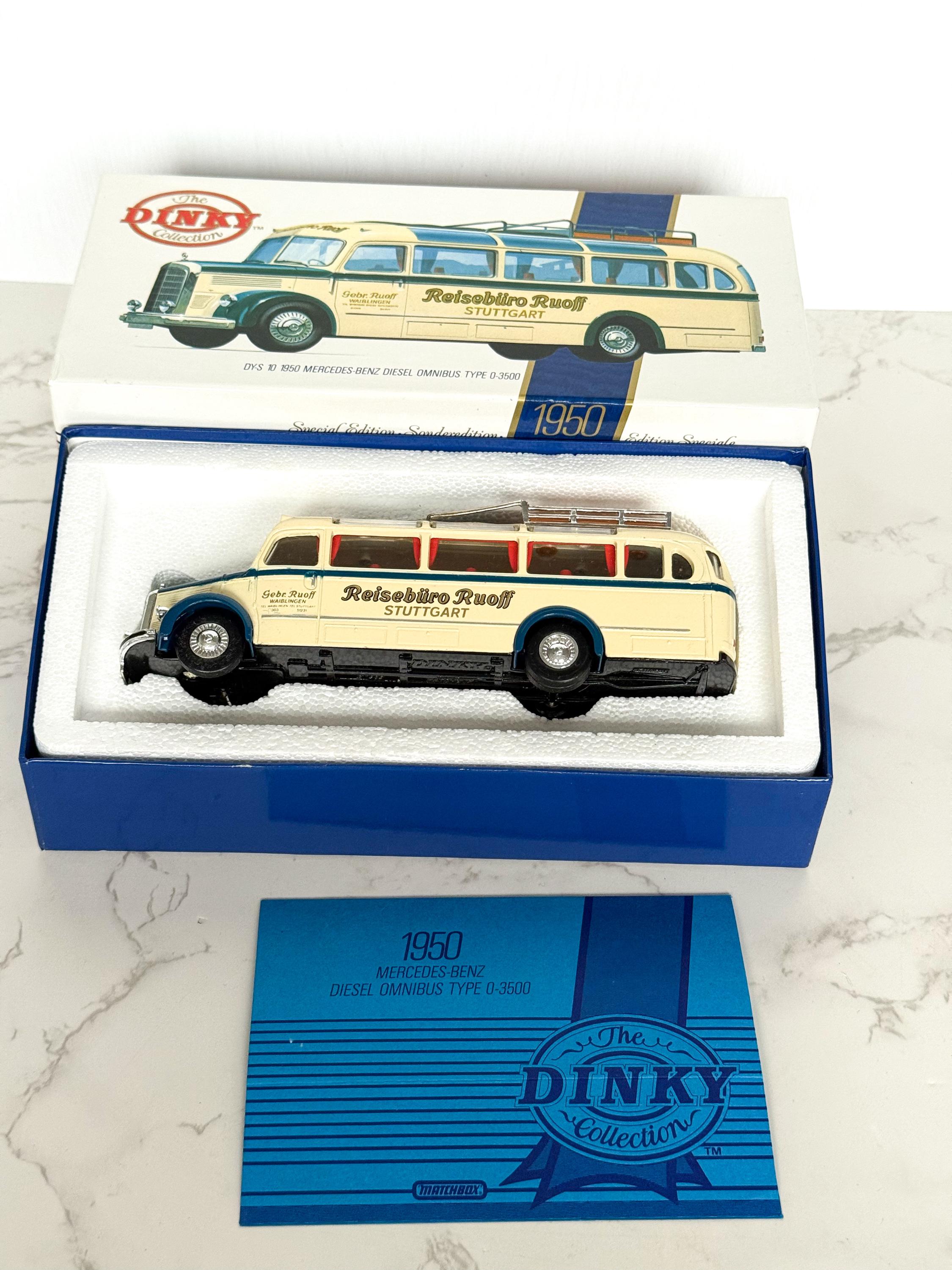 Dinky Matchbox 1/43 - Mercedes Diesel O3500 Omnibus Reisebüro Ruoff