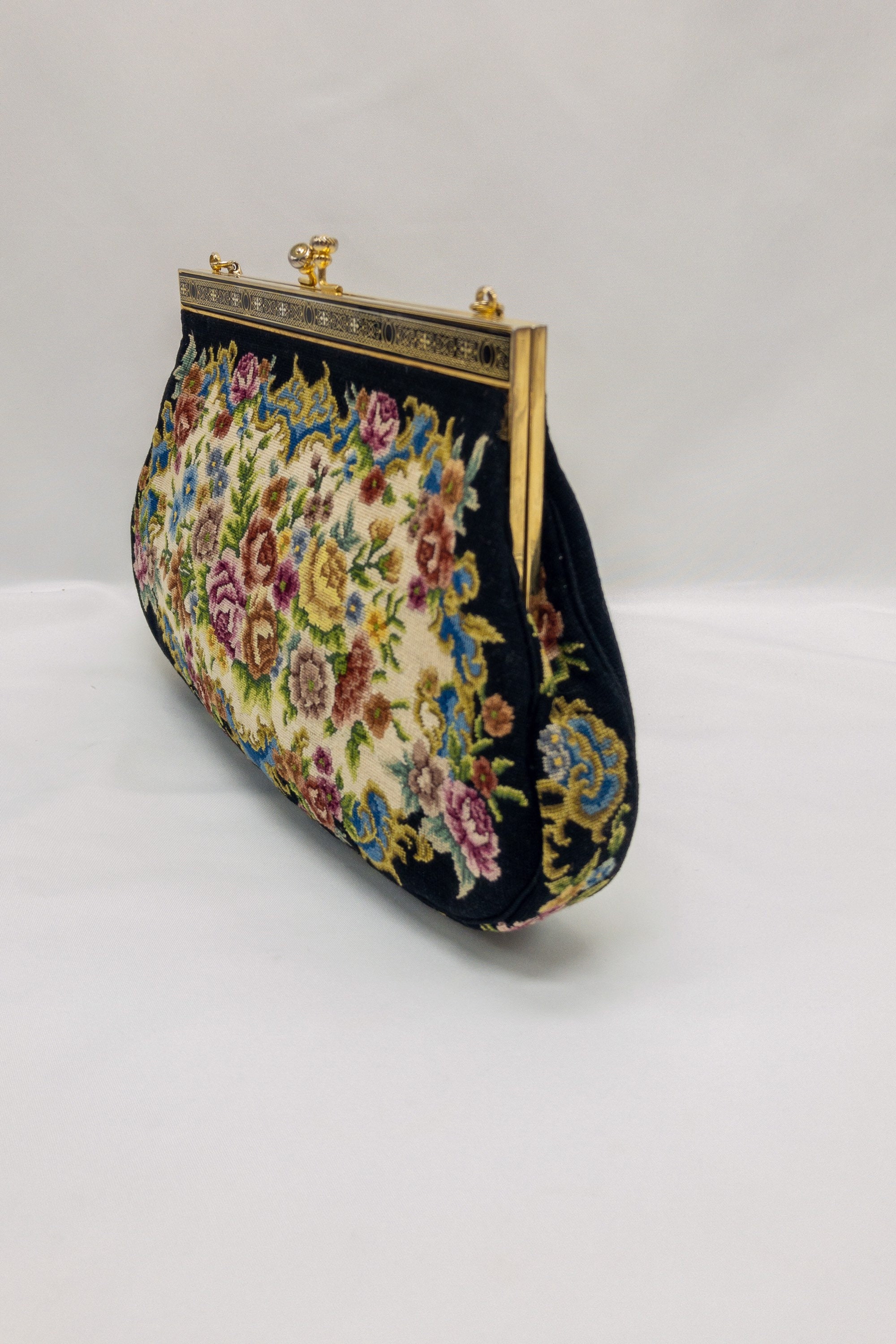 Vintage Tapestry Evening Bag Floral Clutch Handbag Carpet Etsy UK