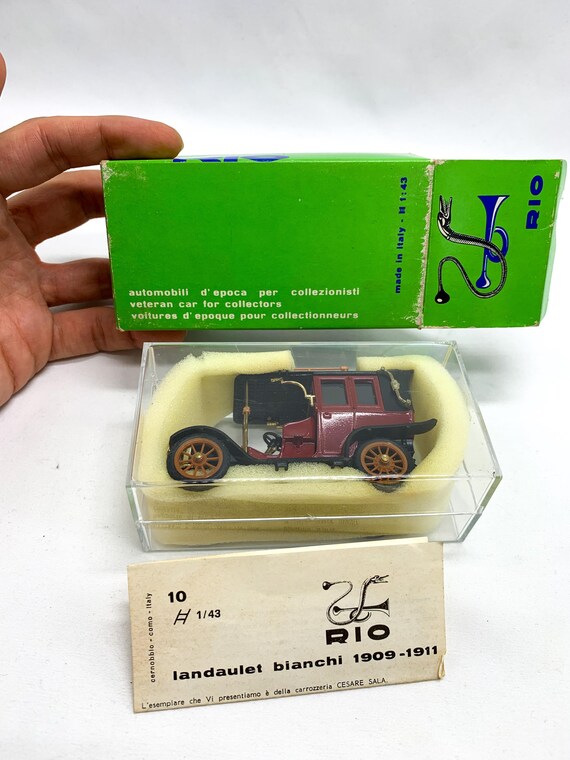 Vintage RIO 1/43 Diecast Model – 1909-1911 Landaulet Bianchi