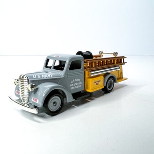 Days Gone Fire Engine -Lledo 1939 Ford Fire Engine - US NAVY Fire Department - Made in England
