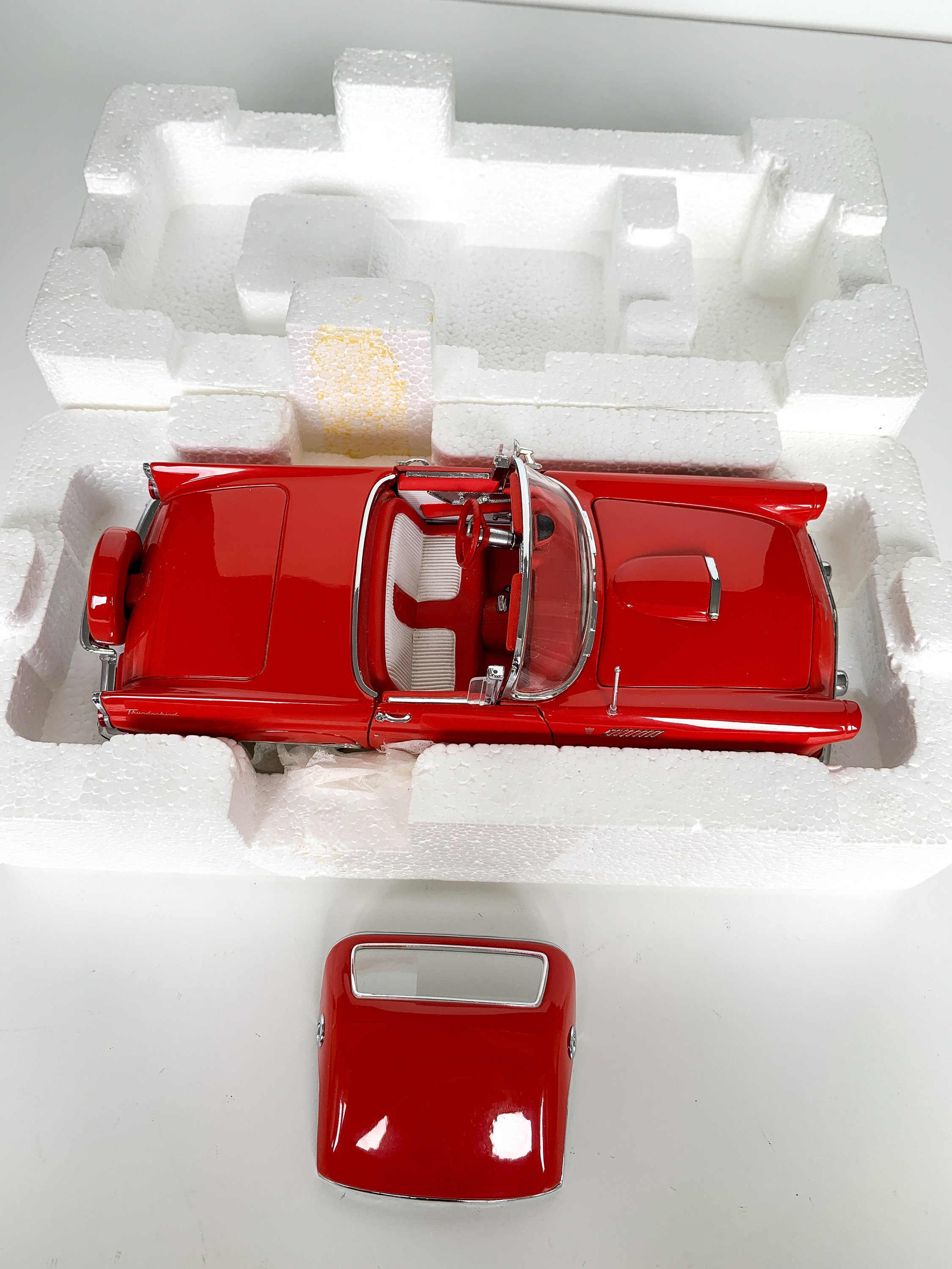 Danbury Mint 1956 Ford Thunderbird - Red Convertible Classic