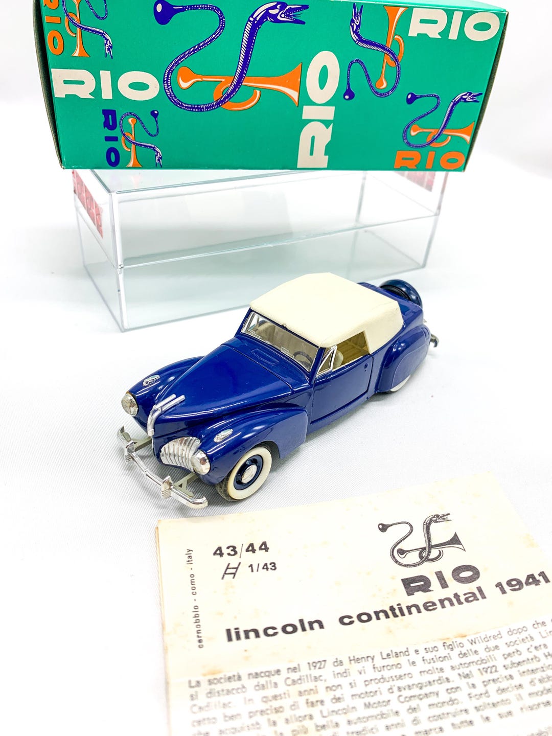 ヴィンテージ RIO 1:43 リンカーン コンチネンタル 1941 ダイキャスト