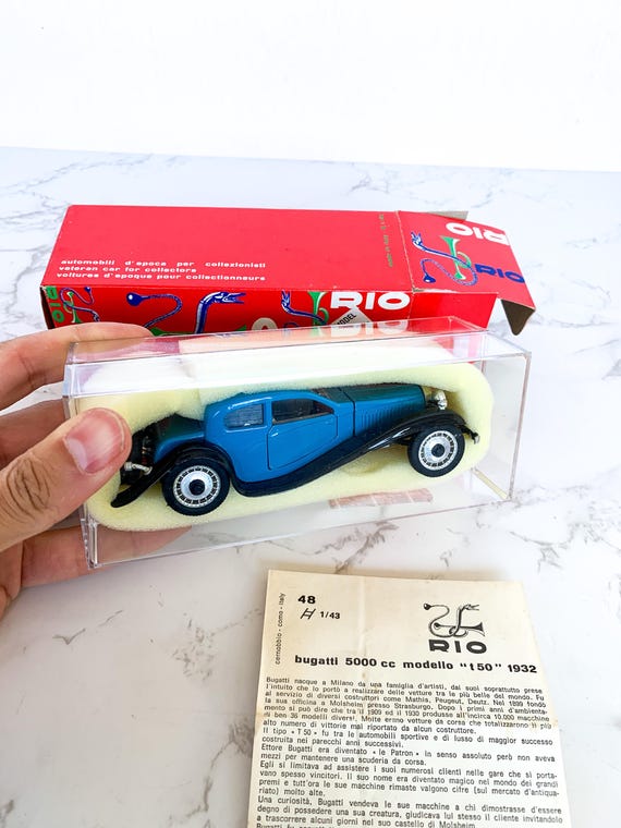 ヴィンテージ RIO ブガッティ T50 ダイキャストモデルカー (1:43