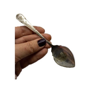 vintage Jam Spoon, kitchen decor , collectible  souvenir spoon , floral design,Mom Gift