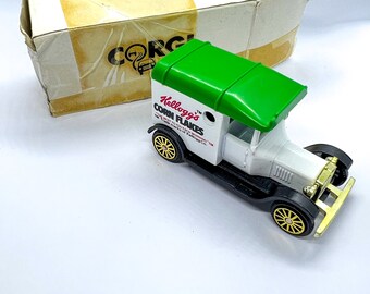 Camionnette Ford T Van La Vache Grosjean - Jouet Corgi Classics 1/43 - Boîte Et Certificat - Occasion état Neuf