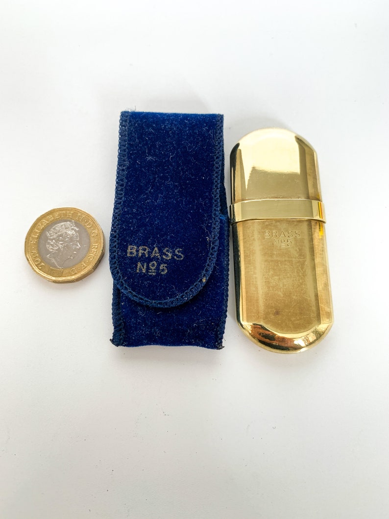Vintage Brass No 5 Smoke Stone Trench Lighter Antique Lighter Etsy