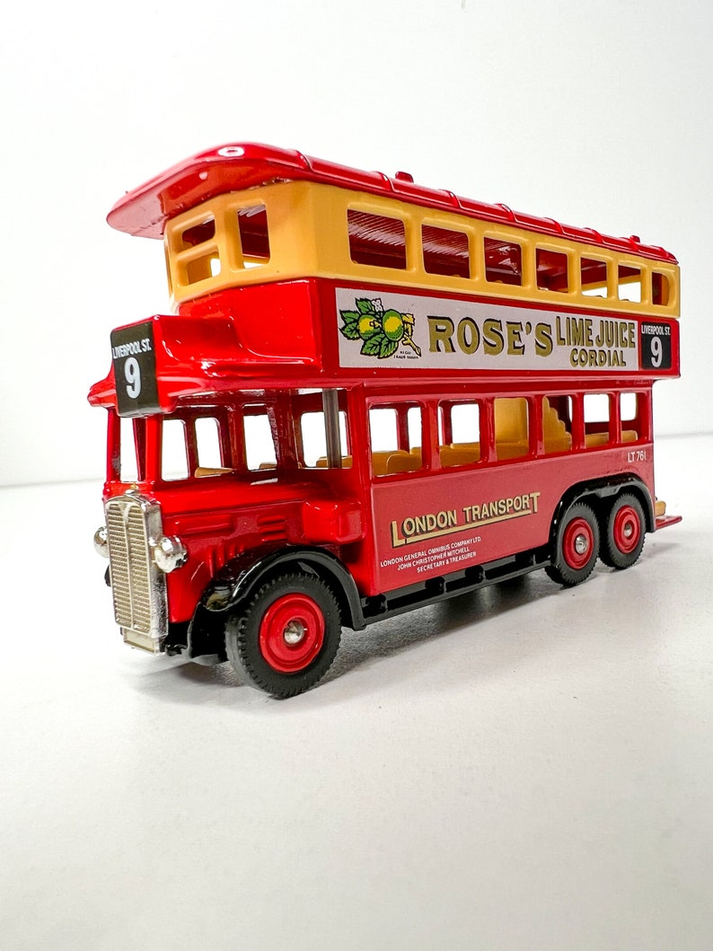 Lledo Diecast Double Decker Bus: 1931 AEC Renown, Rose's Lime Juice - Etsy