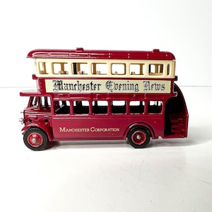 Lledo Days Gone AEC Regent Double Deck Bus - Manchester Corporation - Manchester Evening News - Made in England - Lesney Products 1983