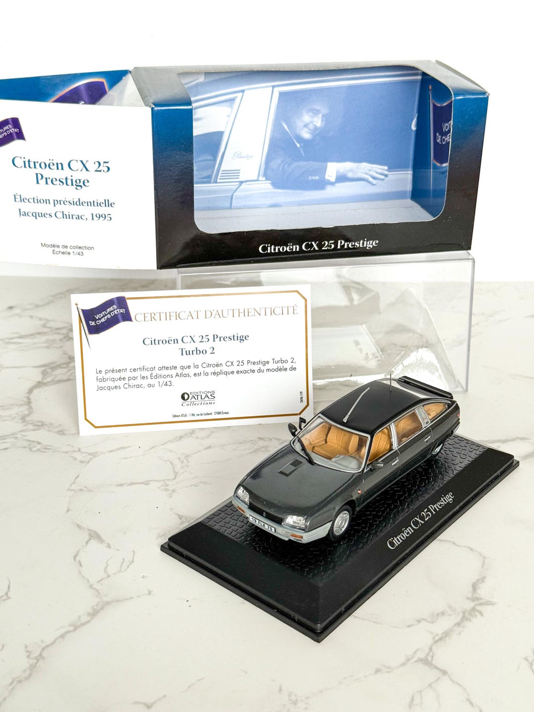 1／43 シトロンCX ラリー Citroën CX 25 Prestige Turbo 2 Diecast Model: Jacques Chirac