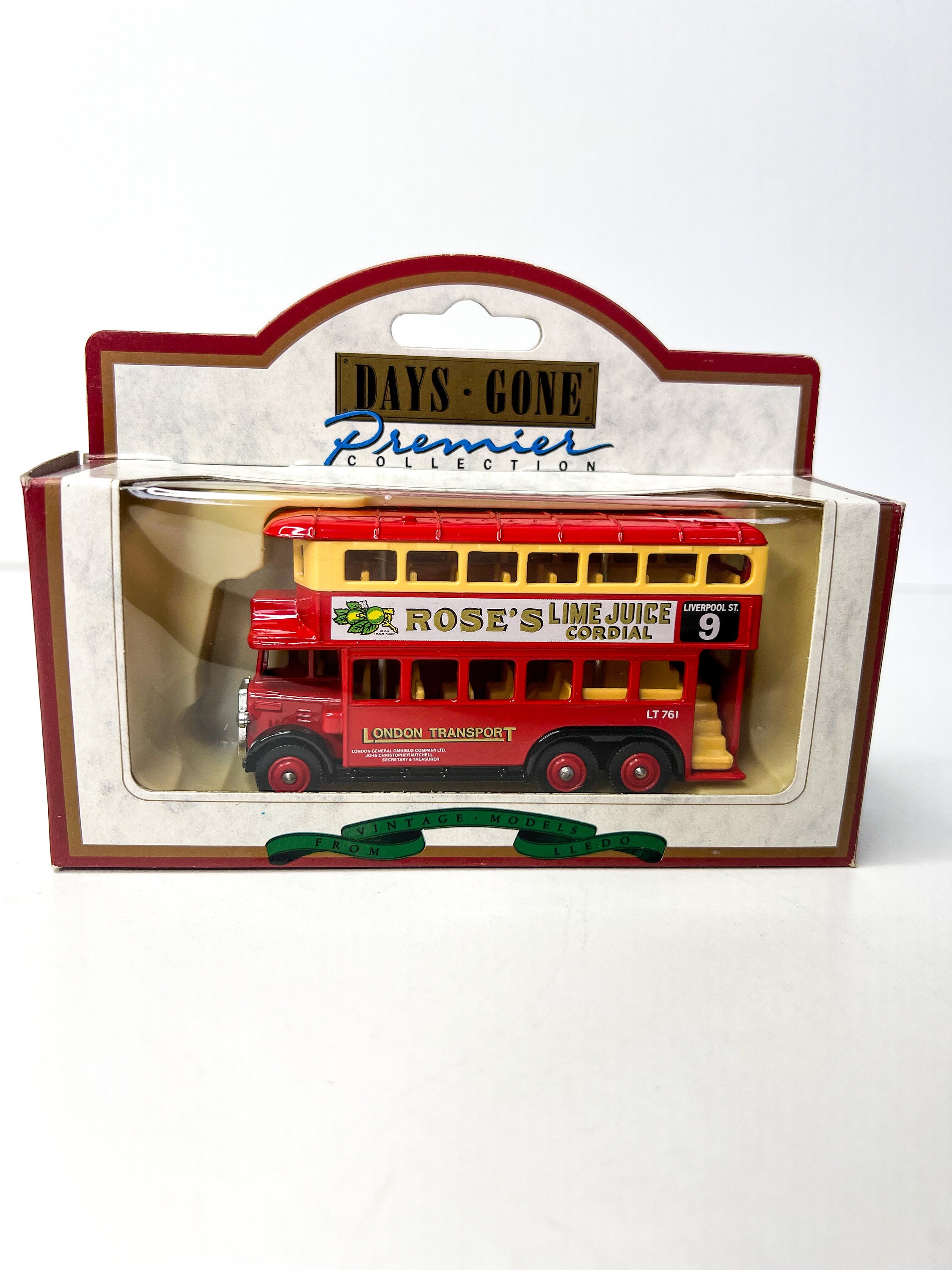 Lledo Diecast Double Decker Bus: 1931 AEC Renown, Rose's Lime Juice - Etsy