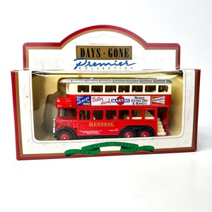 Days Gone by Lledo Diecast 1931 AEC Renown Martini Double Decker Bus - Made in England - Lesney Products