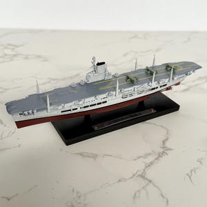 HMS Ark Royal Aircraft Carrier Diecast Model – Royal Navy WWII Ship Replica with Display Stand