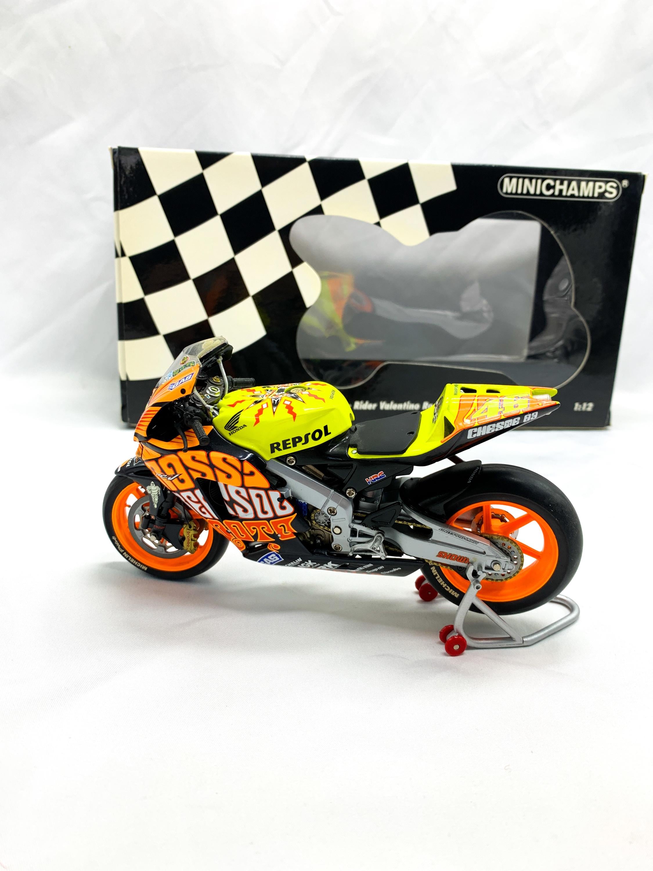ミニチャンプス Yamaha YZR-M1 Valentino Rossi Minichamps 1:12 Valentino Rossi Modellino Diecast Moto