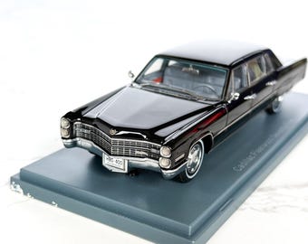 Cadillac Fleetwood Seventy-Five 1:43 Scale Model Car - Black Luxury Classic Sedan