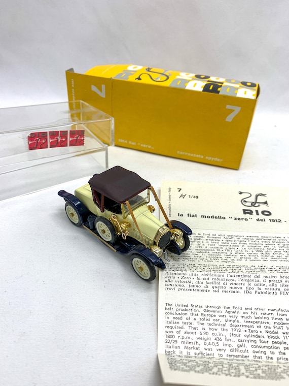 Vintage RIO Fiat Zero Diecast Model Car (1/43 Scale) - Etsy