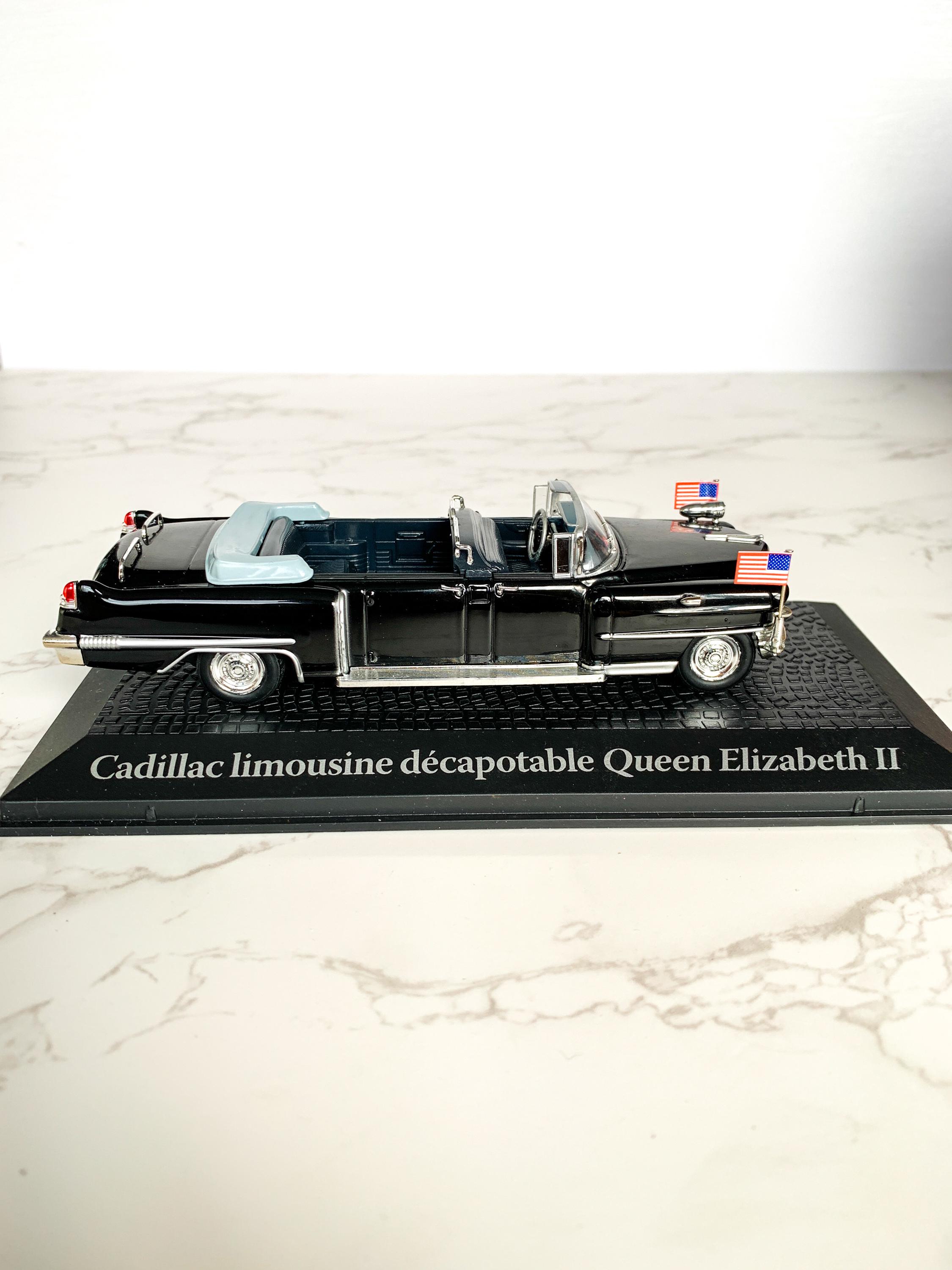 Maquette Atlas 1/43 Cadillac Limousine Décapotable Queen Elizabeth II