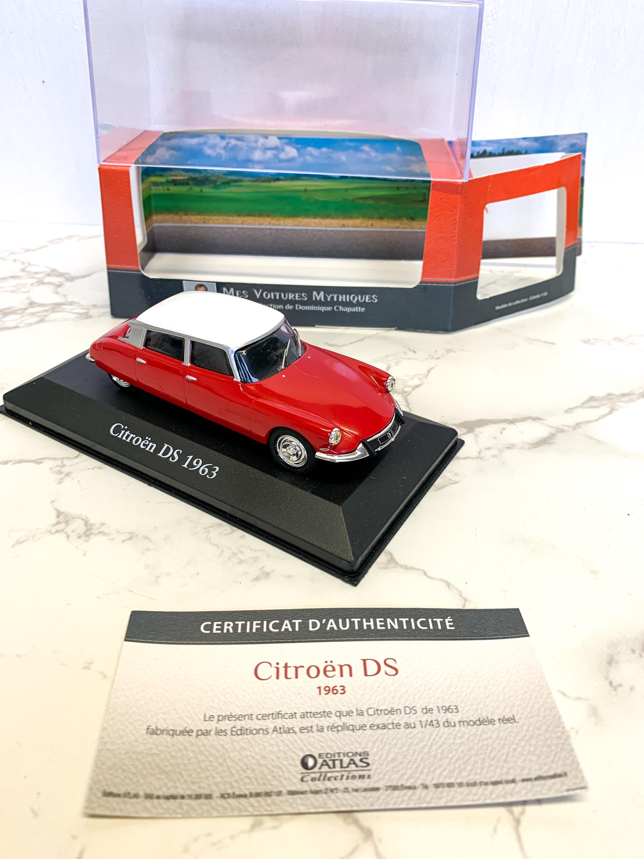 Voiture Miniature Citroën DS21 Cabriolet 1/43 Atlas - Année 1970 - Occasion
