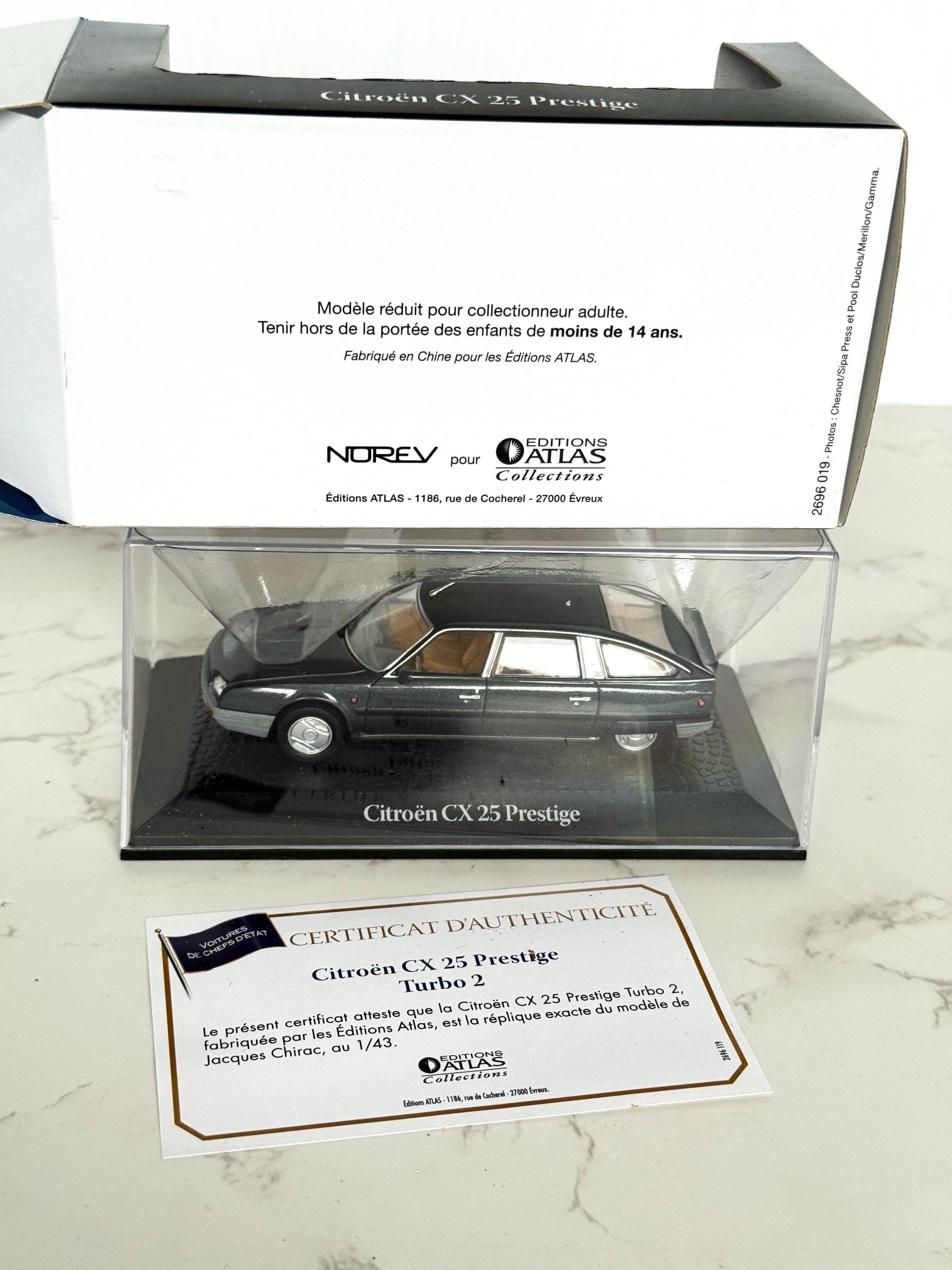 Citroën CX 25 Prestige Turbo 2 Diecast Model: Jacques Chirac