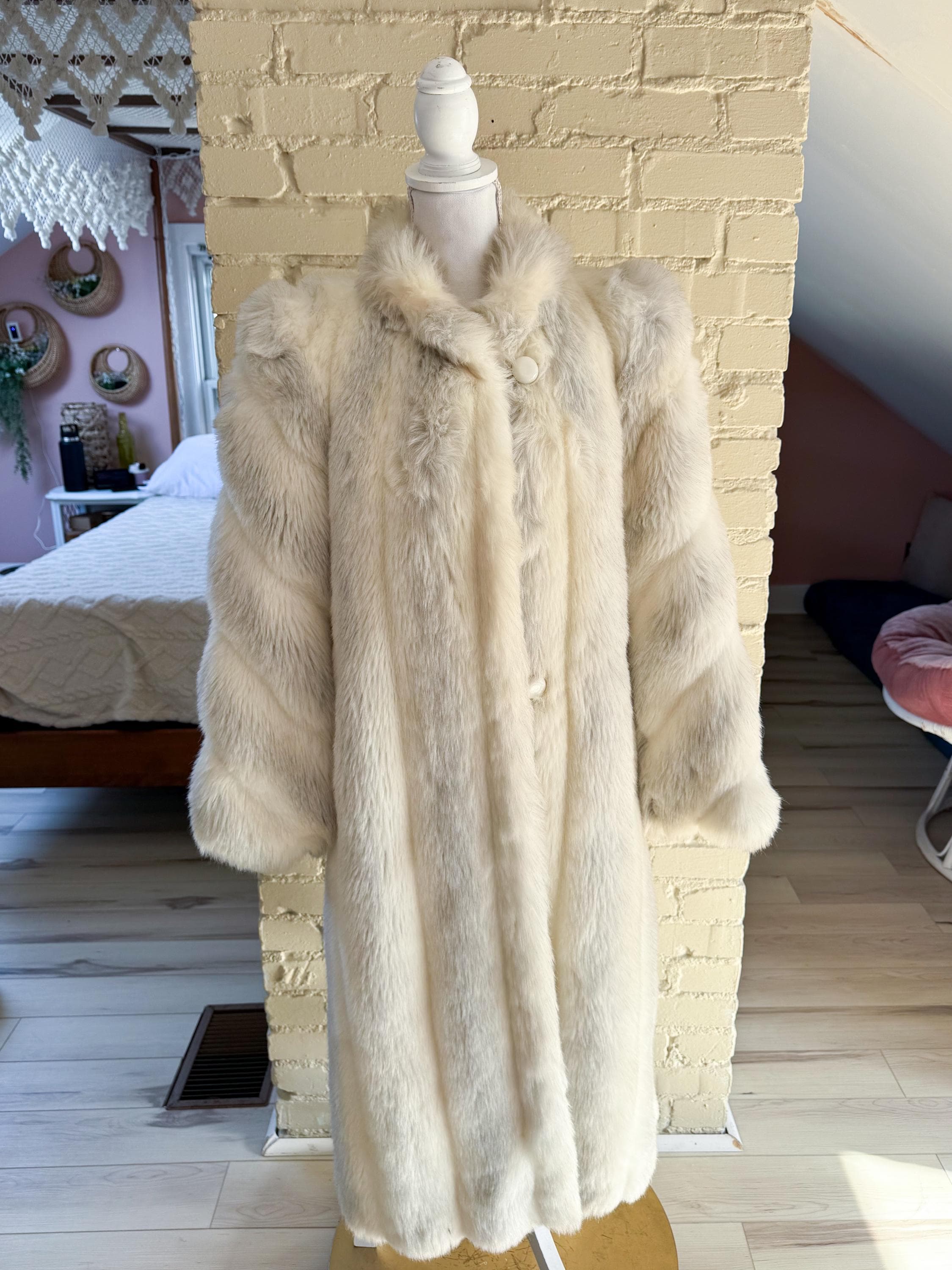 Retro Faux Fur Coat - Etsy