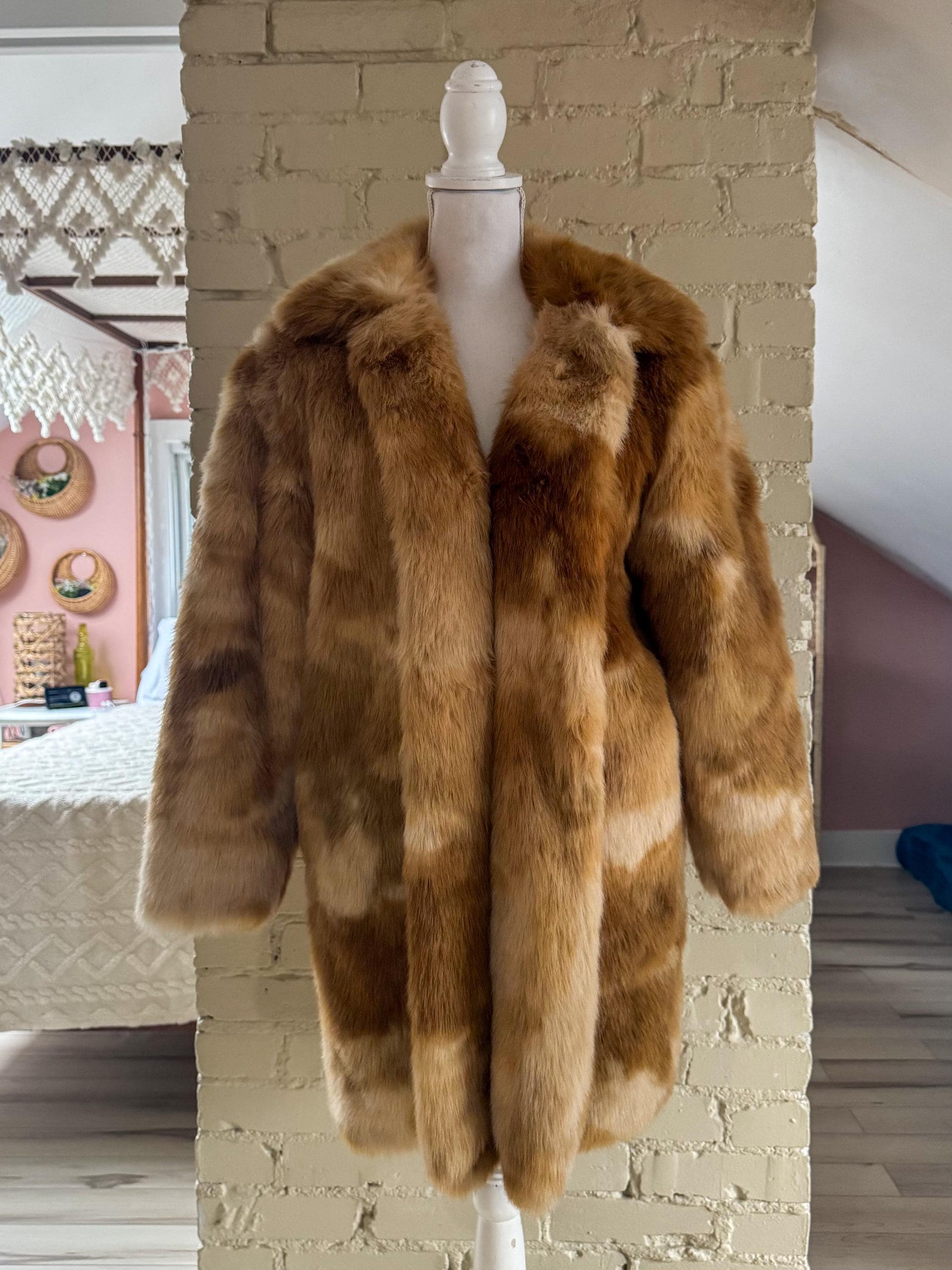 Retro Faux Fur Coat - Etsy