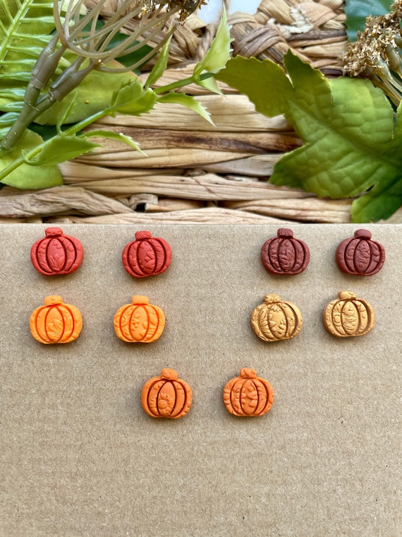 19 Fall Earrings With Leaves, Acorns and Pumpkins 19 Floral Pumpkin Studs
