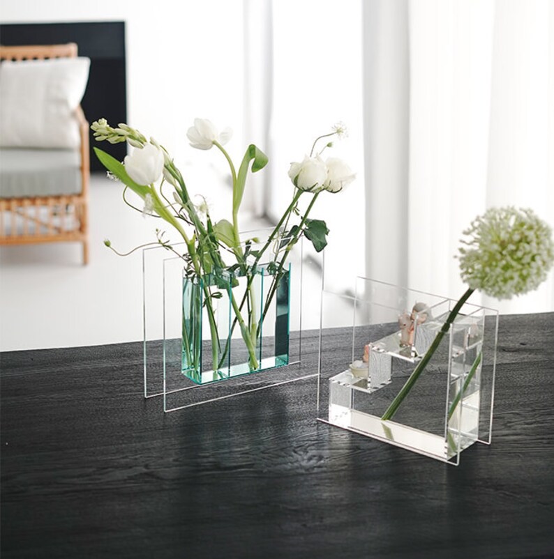Flower vase Crystal Acrylic Galss Vase Sample Design | Etsy
