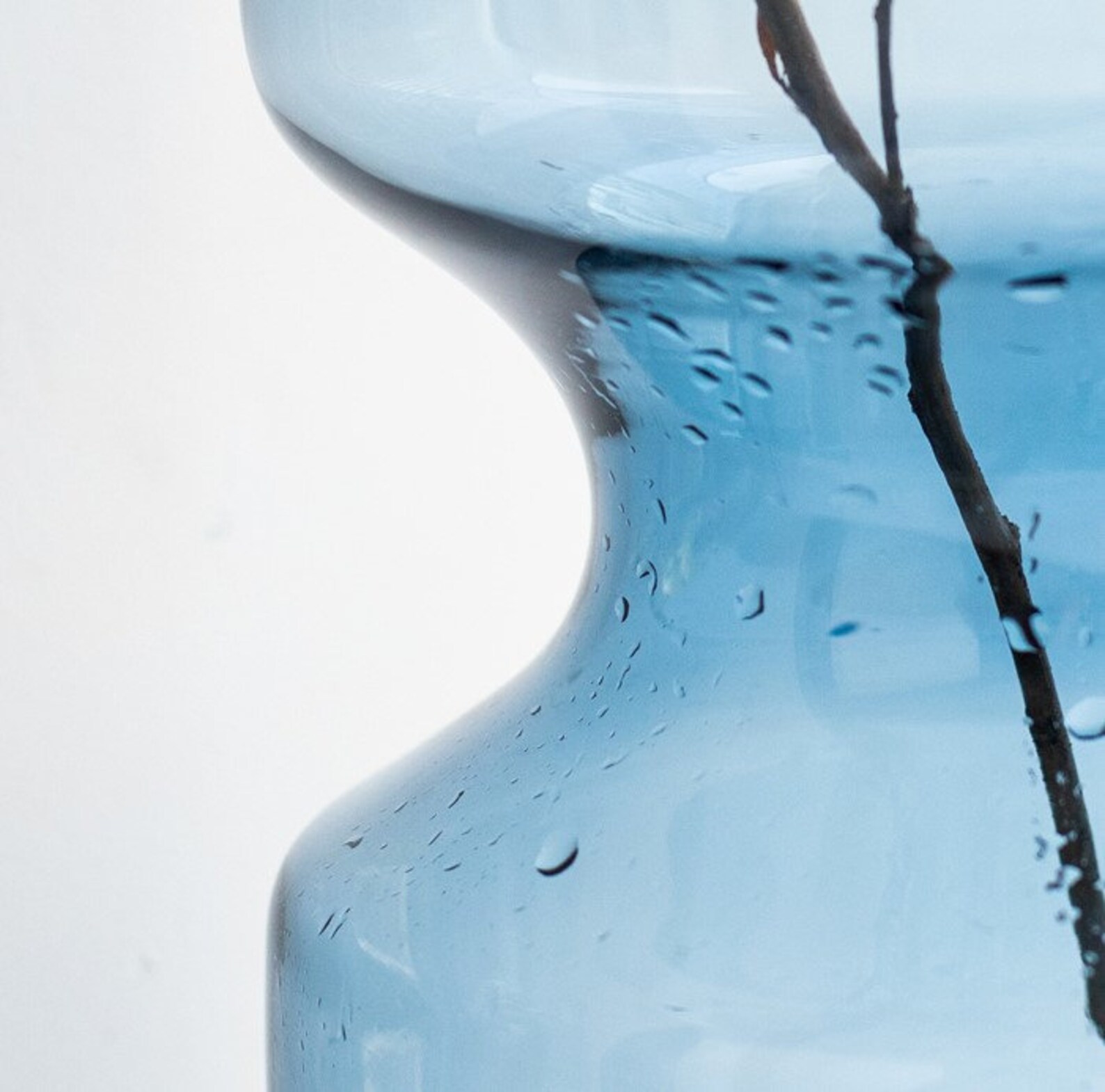 Blue Glass Vase Modern Vase Sample Design Home Glass Decor Etsy