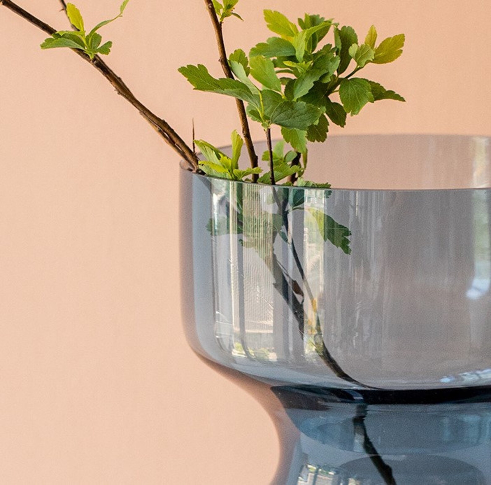 Blue Glass Vase Modern Vase Sample Design Home Glass Decor Etsy