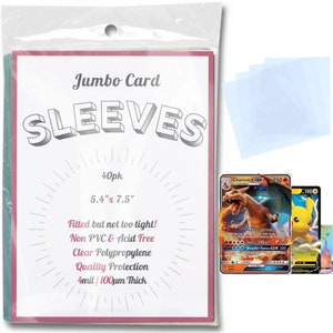 which penny sleeves for pokemon cards Set of 5 X 100 Soft / Sleeves Pokemon, Magic, and Standard-Sized Sports and Trading No PVC : Toys & Games and surface wear Looking for a sleeve size