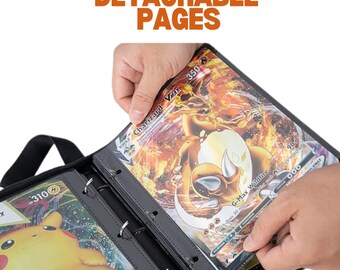 100 Pocket Jumbo Pokemon Card Binder - 50 Pages (25 Large & 25 XL) - Etsy