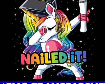 Download Unicorn Graduation Etsy
