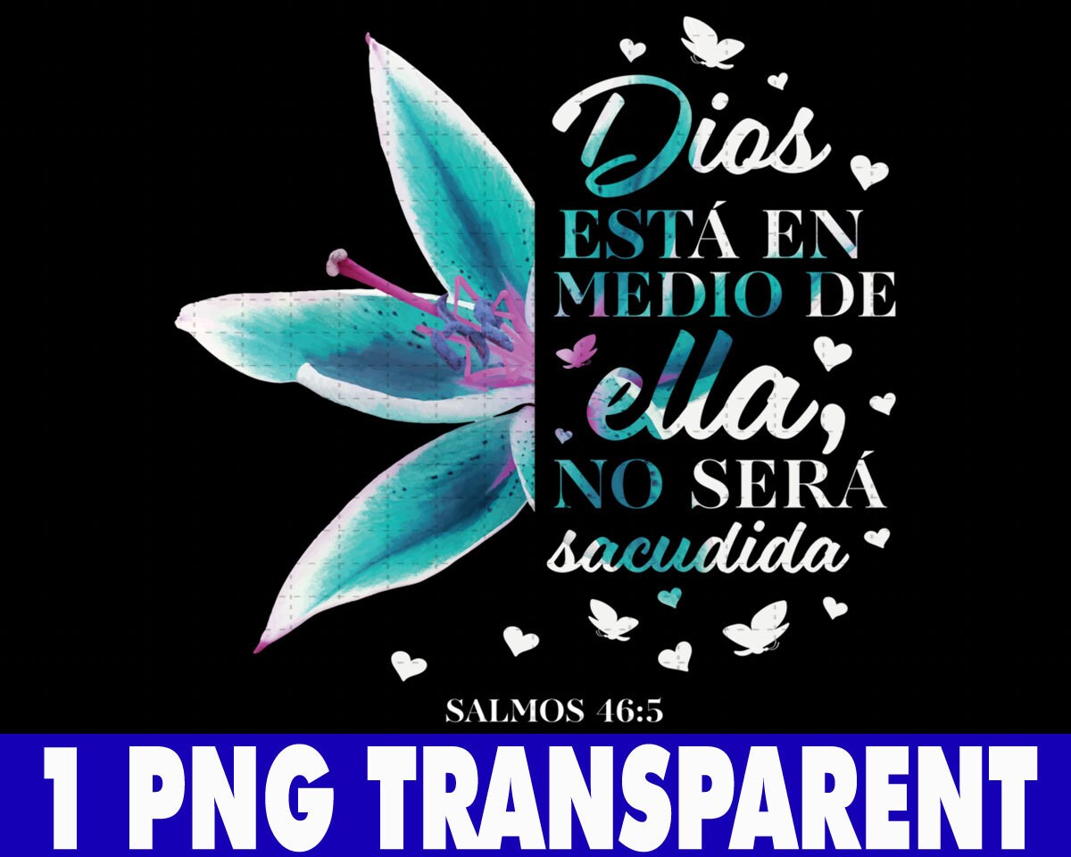 Christian Gifts Women Spanish Religious Verses Sayings Her PNG Etsy