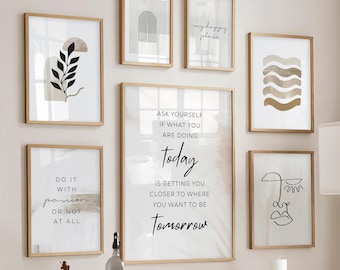 Home Office Wall Art Set, Office Wall Art, Office Wall Decor, Boho Office Art, Inspirational Wall Art, Home Office Decor, Motivational Quote