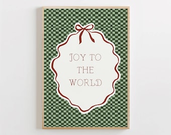 Joy to the World Weihnachten Druck, christliche Wandkunst (digitaler Download)