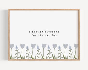 Spring Wall Art, Easter Floral Art, Spring Wall Decor, Spring Quote Art, Blossom Wall Art, Spring Flower Art, Easter Wall Art, Floral Art
